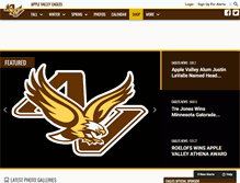 Tablet Screenshot of goapplevalleyeagles.com